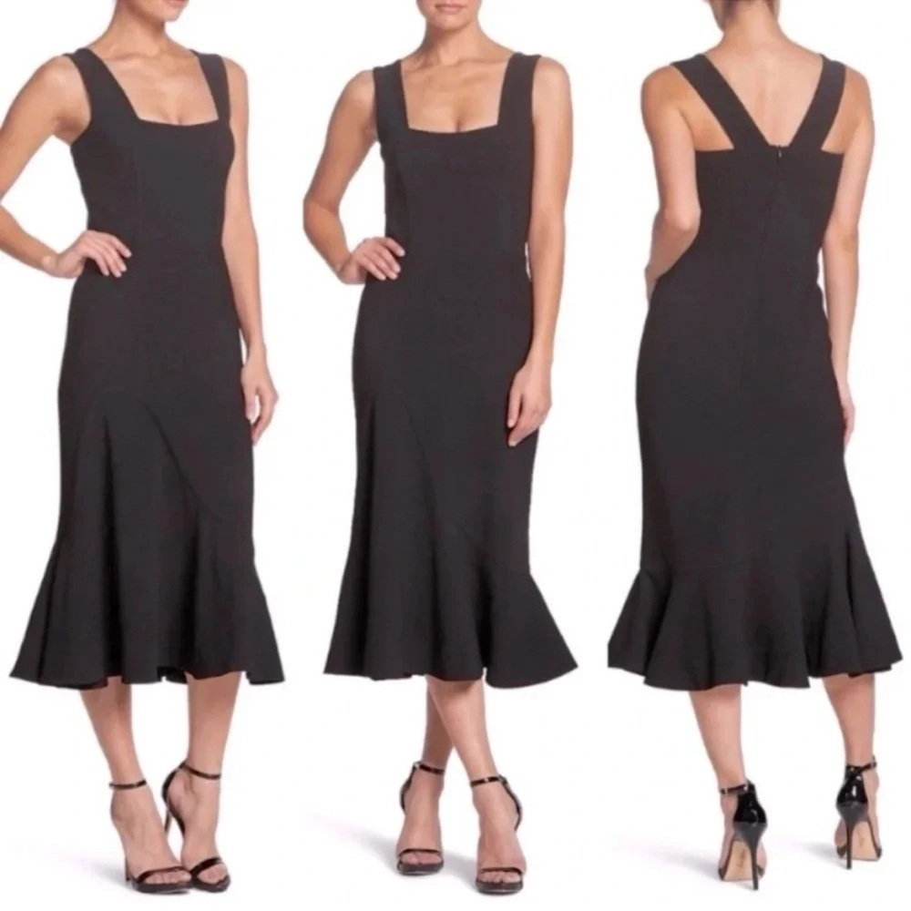 Dress the Population Monica Square Neck Trumpet Dress